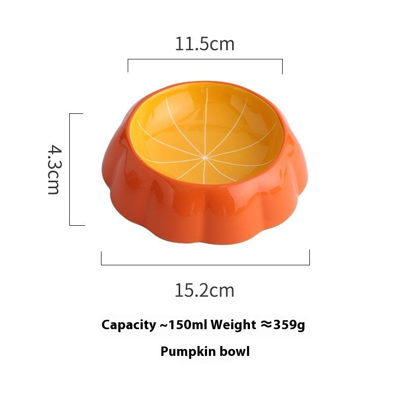 Cat Bowl Ceramic Drinking Water Non-slip Anti-tumble